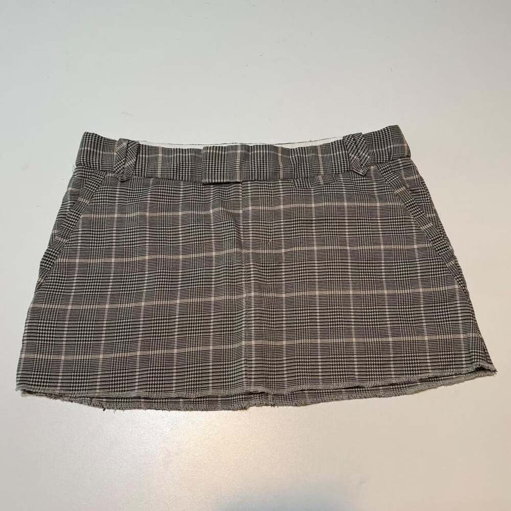 VTG NOBO Y2K Schoolgirl Dark academia Grunge Preppy Whimsigoth Plaid Micro Skirt